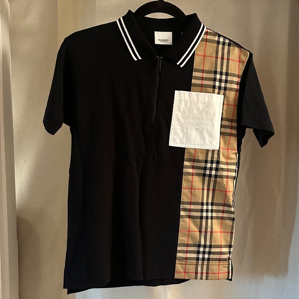 Vintage Zip-Front Burberry Shirt